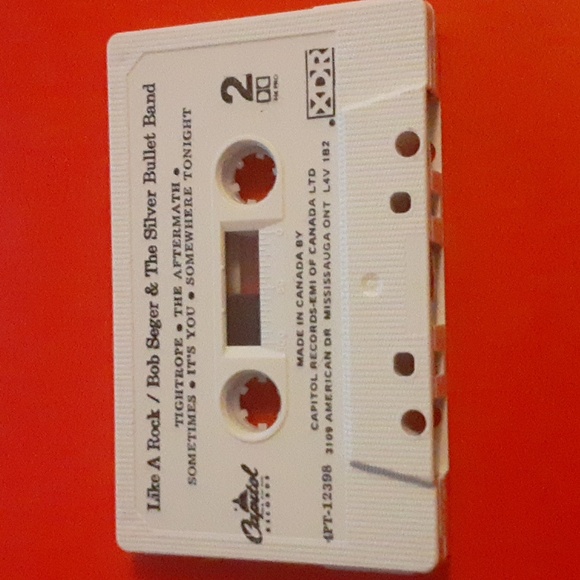 Bob Seger & The Silver Bullet Band Like A Rock Cassette Tape 1986 - Picture 4 of 6
